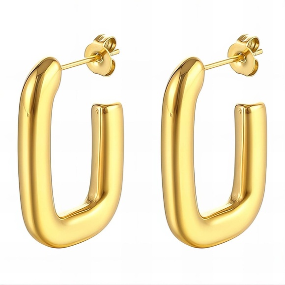 Anointed Beauty Boutique Jewelry - Chic Gold Plated Hoop Earrings